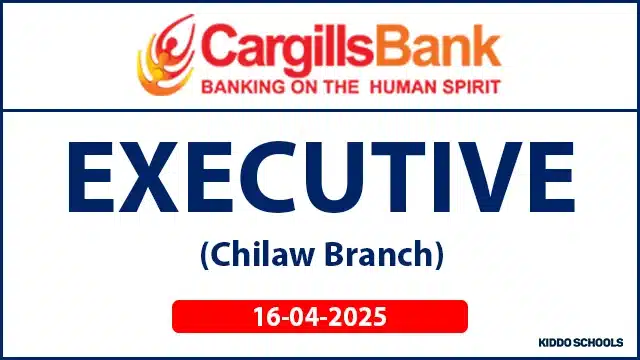Cargills Bank Vacancies 2025 as an Executive