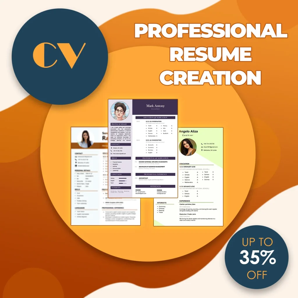 PROFESSIONAL CV CREATION SQURE