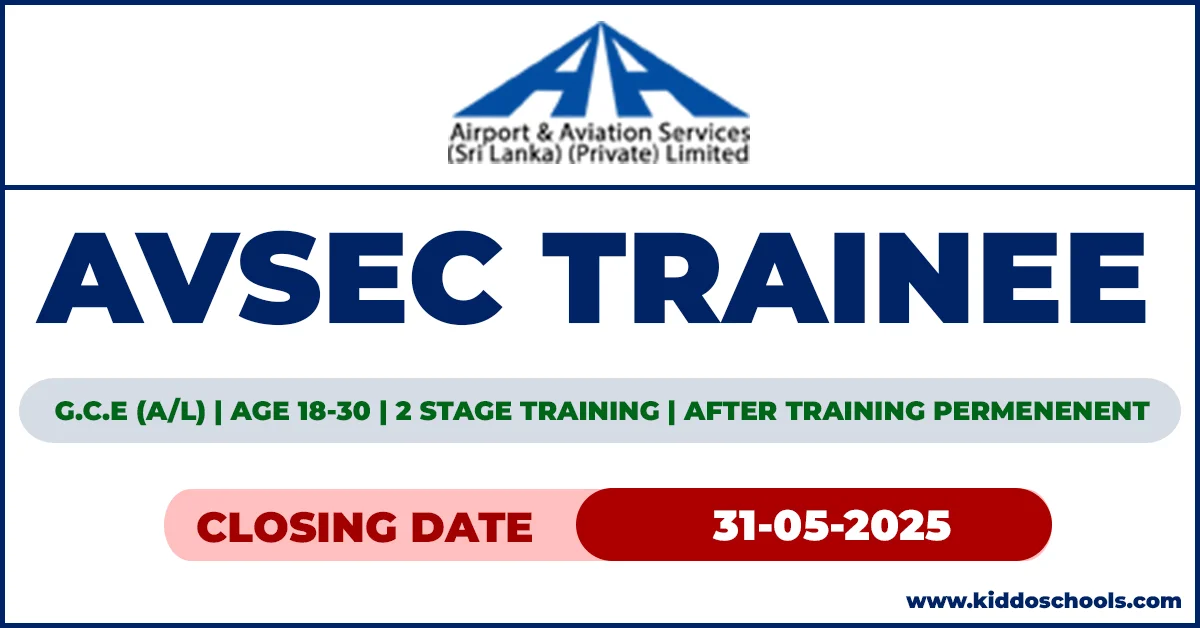Airport Job Vacancies 2025 - AVSEC Trainee