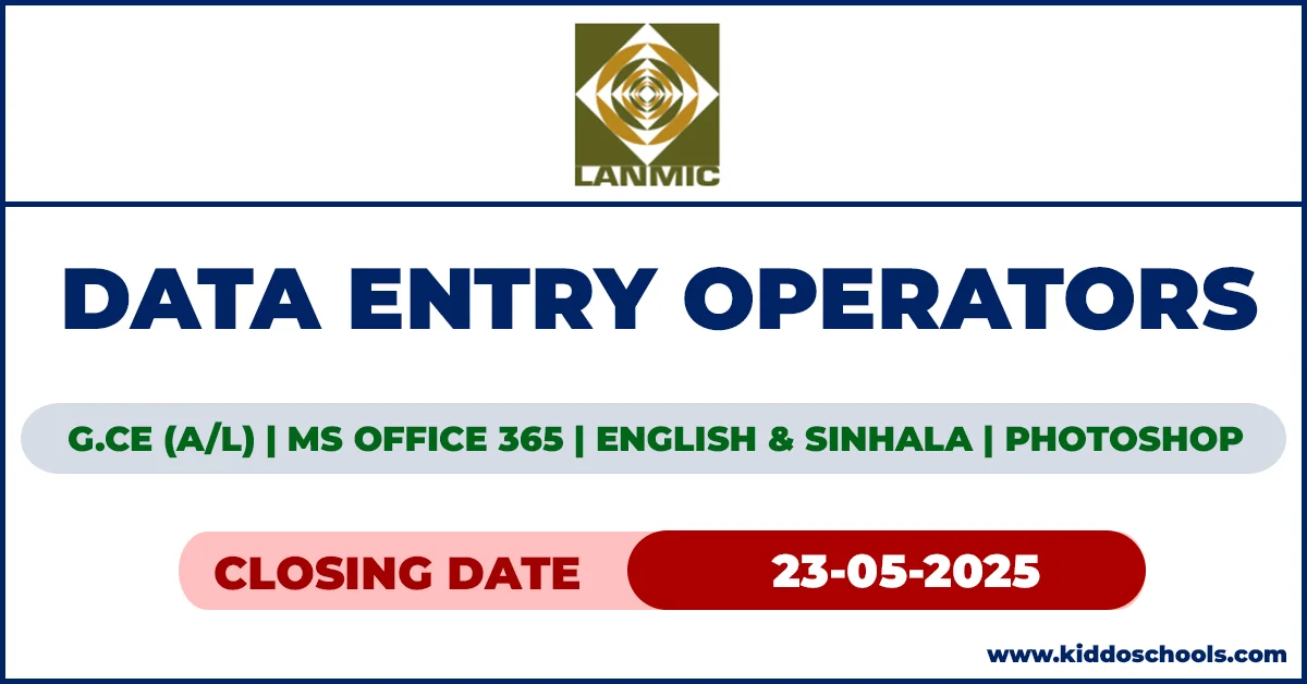 Data Entry Jobs Sri Lanka 2025 at Lanka Minerals