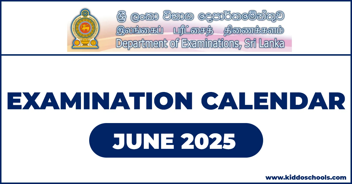 Examination Calendar of June 2025Examination Calendar of June 2025