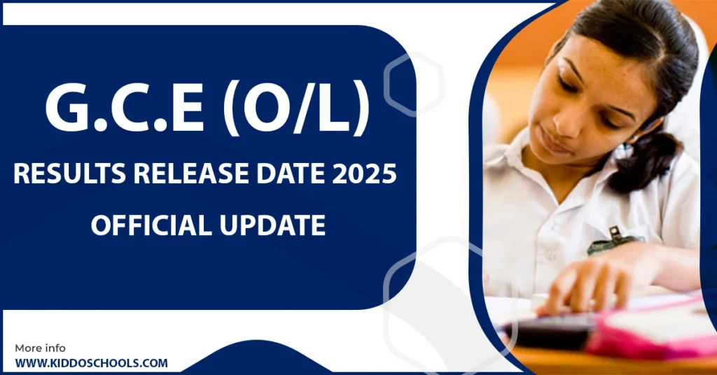 GCE OL Results Release Date 2025 Official Update