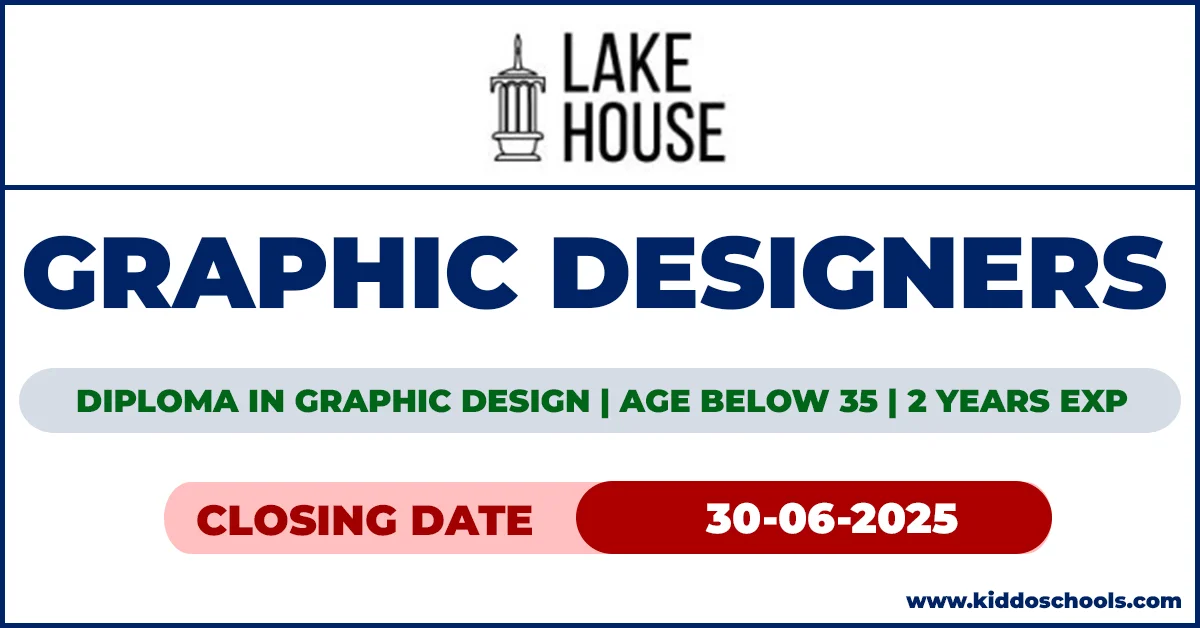 Lake House Job Vacancies 2025 - Graphic Designers