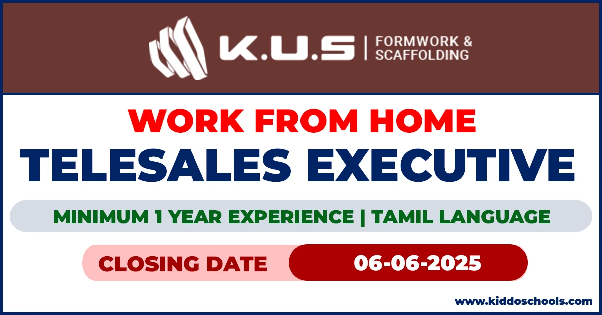 Work from home Job Vacancies 2025 - Telesales Executive