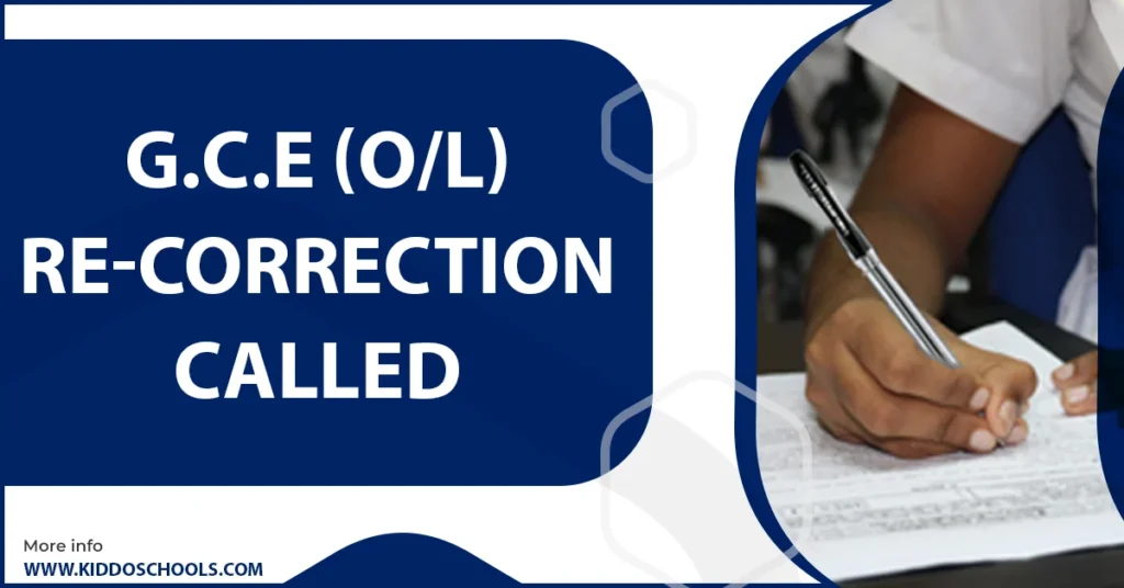 Announcement of GCE OL Sri Lanka 2025 Re-Correction Exam Results