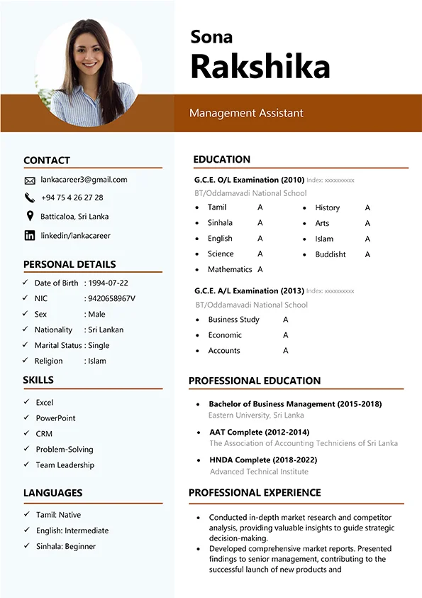 CV Template - Professional Resume 01