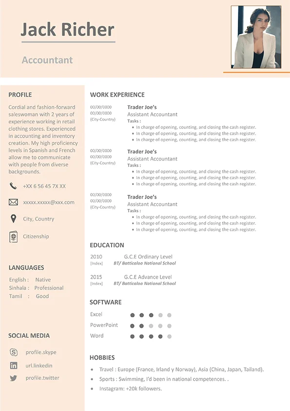 CV Template - Professional Resume 05