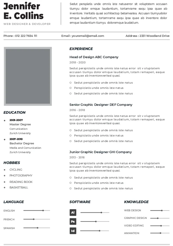 CV Template - Professional Resume 15
