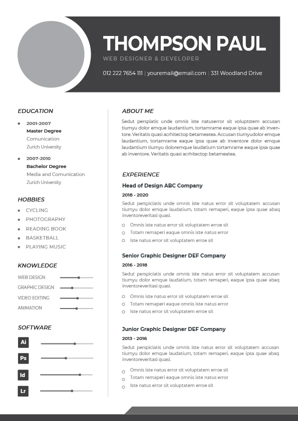 CV Template - Professional Resume 19