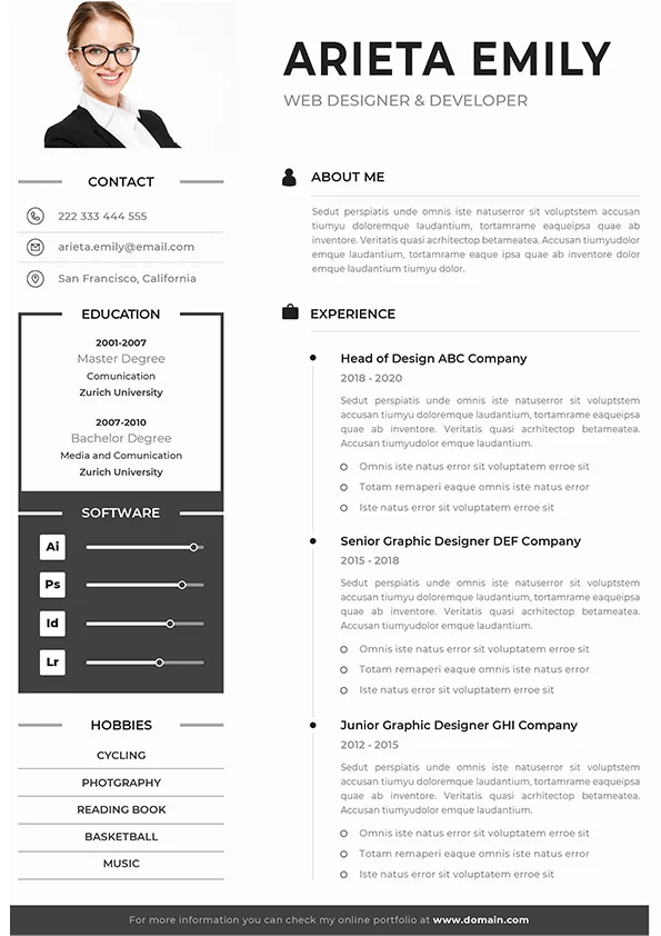 CV Template – Professional Resume 06