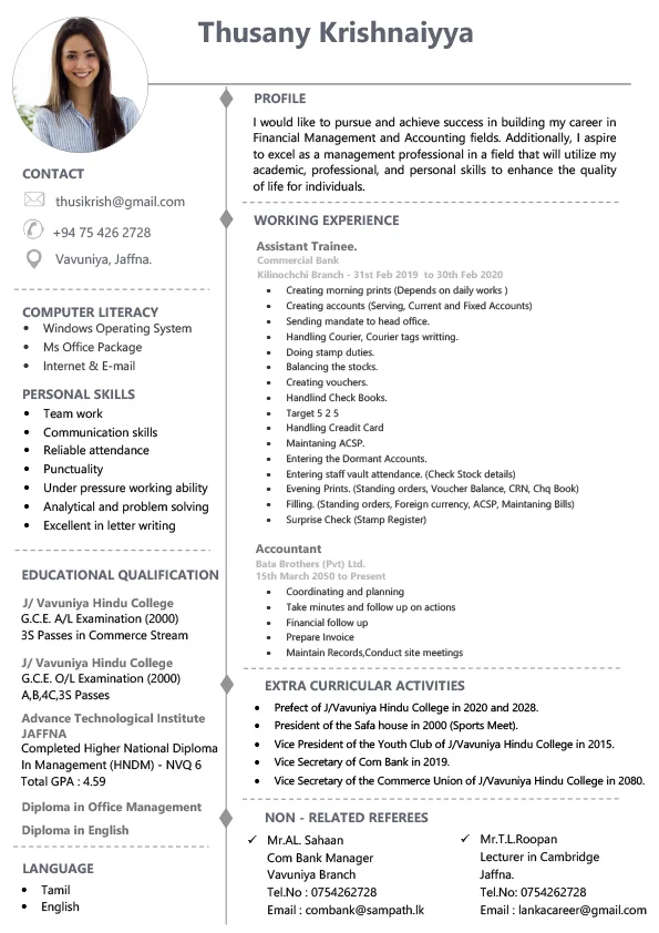 CV Template – Professional Resume 07