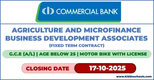 Commercial Bank Job Vacancies 2025 - Associates
