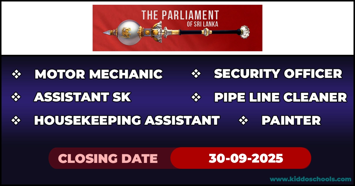 Parliament Job Vacancies 2025 September