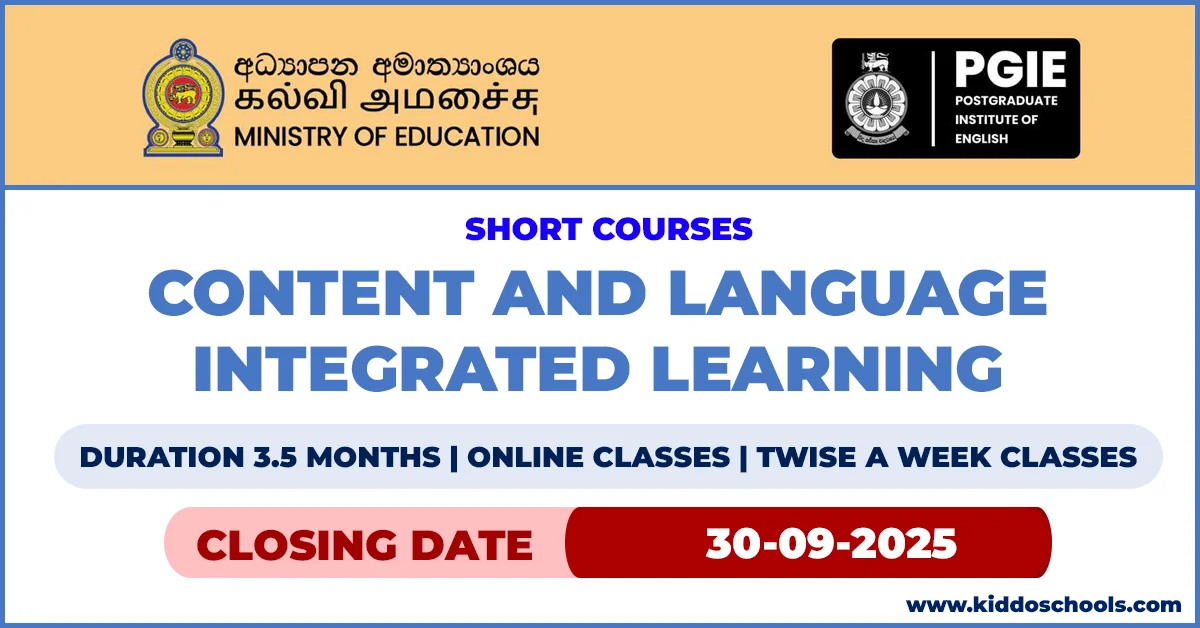 Short Course in CLIL at Ministry of Education - Become a Certified CLIL Educator 2 Short Course in CLIL at Ministry of Education - Become a Certified CLIL Educator