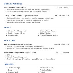 ATS CV Template 3