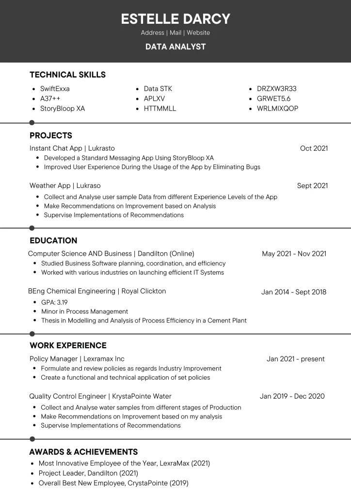 ATS CV Template 5