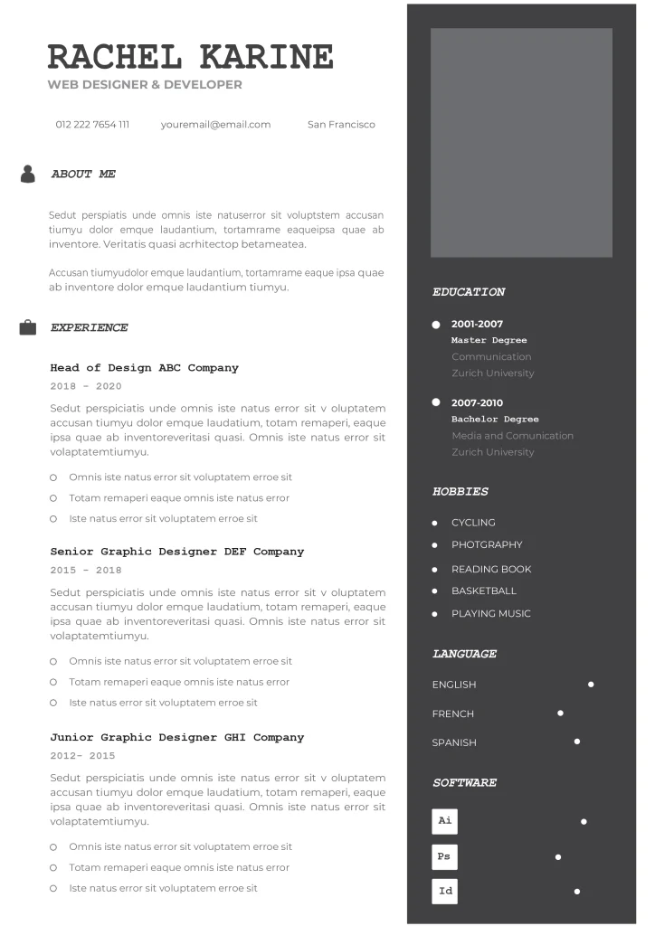 Basic CV Template 10