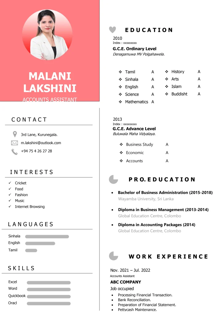 Basic CV Template 2