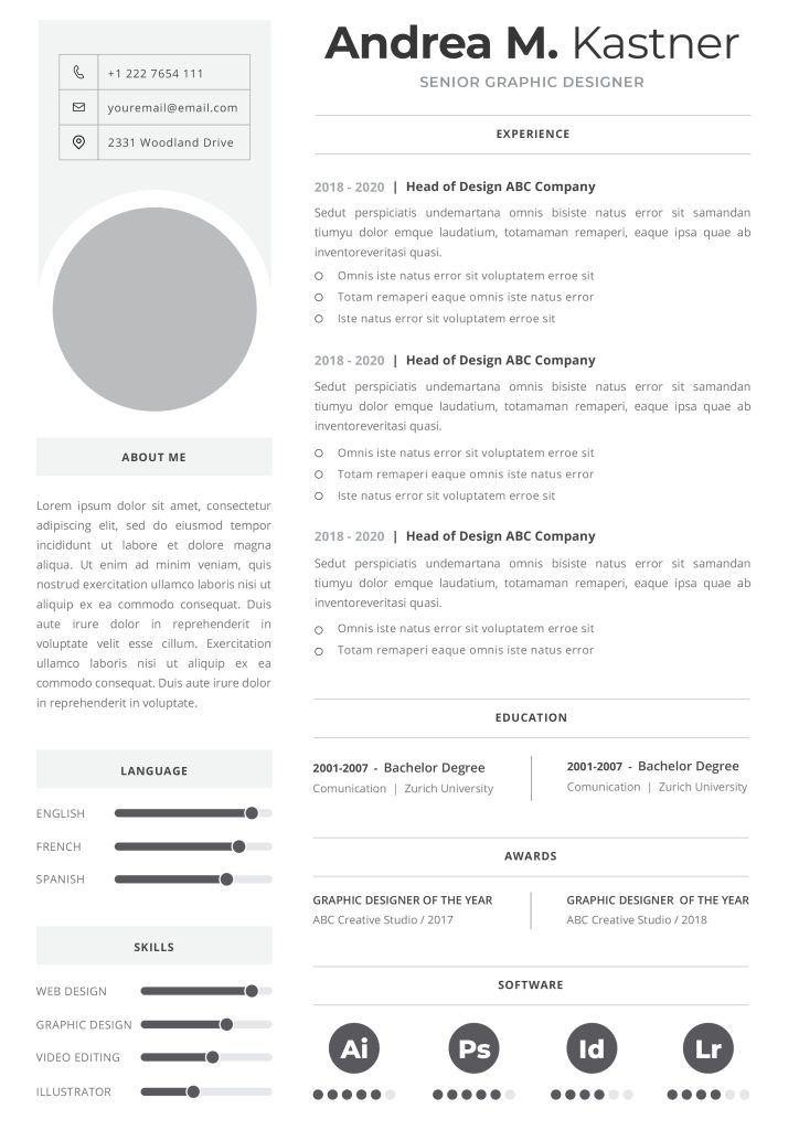 Professional CV Template 4