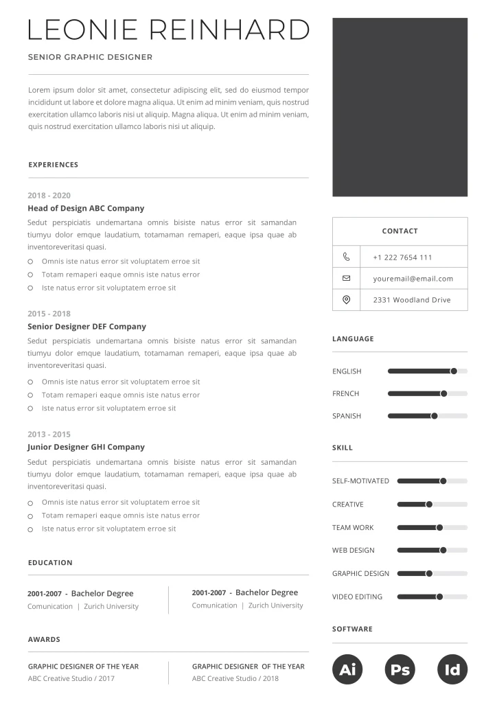 Professional CV Template 5