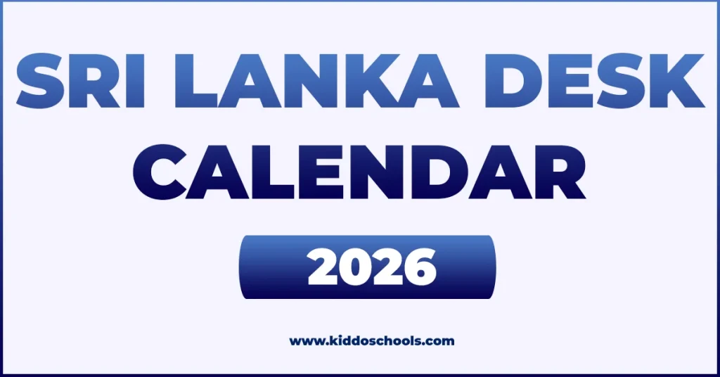 Sri Lankan Calendar 2026 – Sri Lanka Desk Calendar released