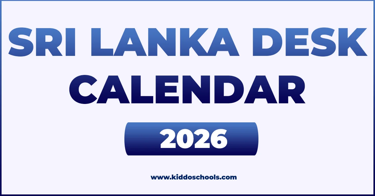 Sri Lankan Calendar 2026 – Sri Lanka Desk Calendar released