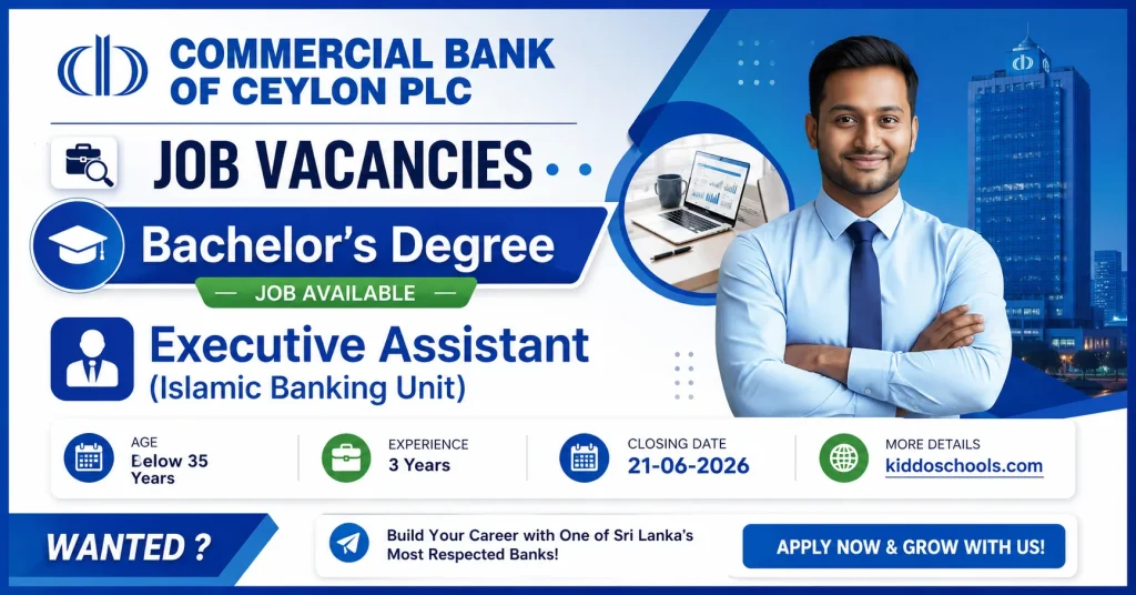 Commercial Bank Job Vacancies 2026 - Executive Assistant (Islamic Banking Unit)