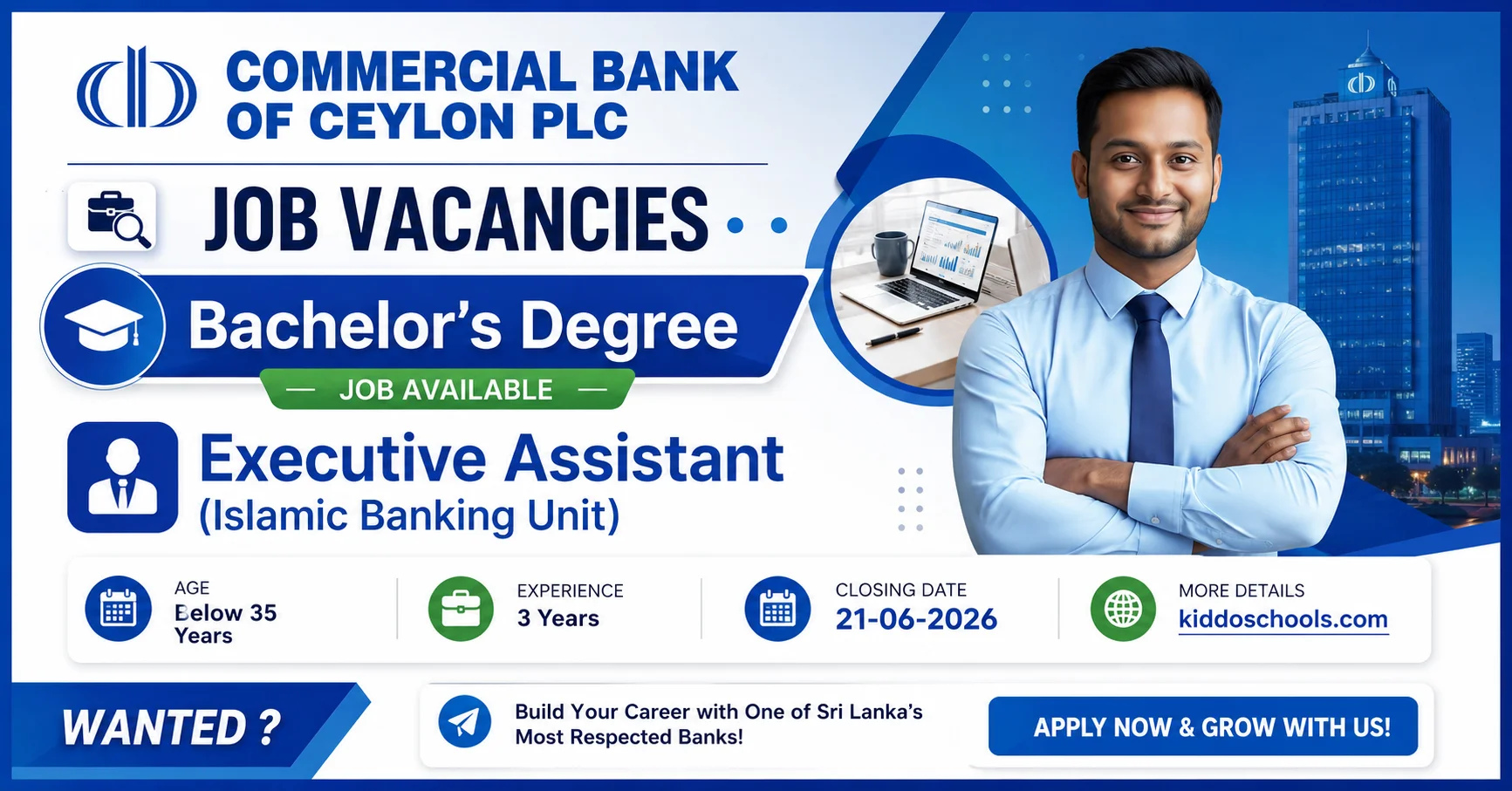 Commercial Bank Job Vacancies 2026 - Executive Assistant (Islamic Banking Unit)
