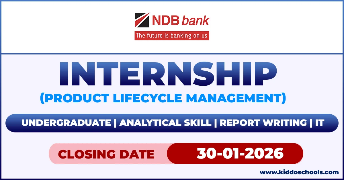NDB Bank Job Vacancies 2026 – Intern in Product Lifecycle Management
