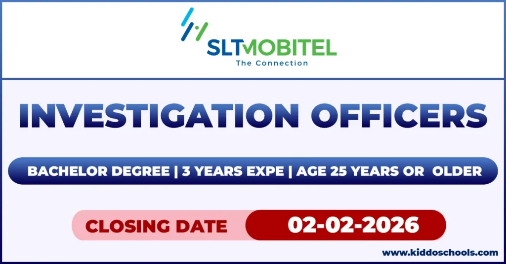 SLT Job Vacancies 2026 – Investigation Officers (1)