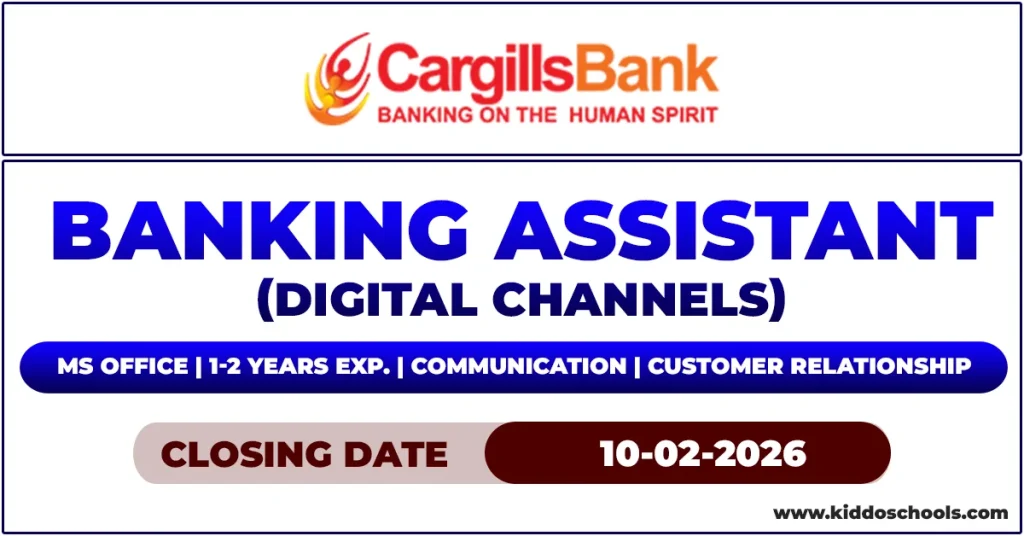 Cargills Bank Job Vacancies 2026 - Banking Assistant