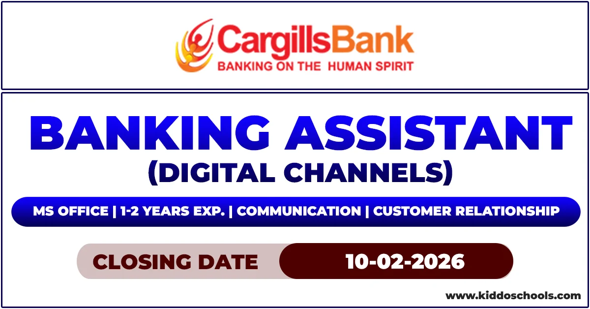 Cargills Bank Job Vacancies 2026 - Banking Assistant