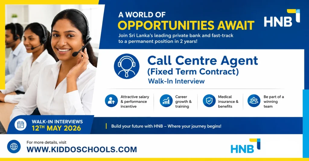 HNB Bank Job Vacancies 2026 Colombo - Call Centre Agent