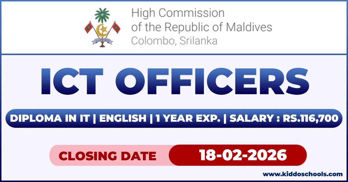 High Commission of Maldives Job Vacancies 2026 - ICT Officer