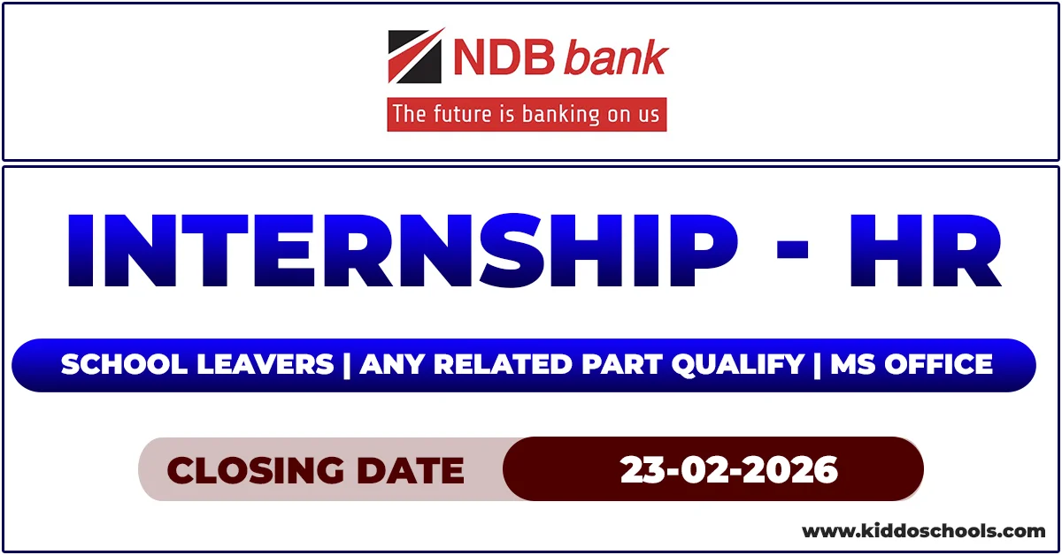 NDB Bank Job Vacancies 2026 - Intern (HR)