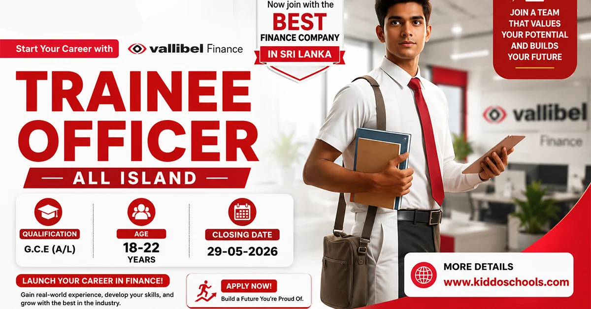 Vallibel Finance Job Vacancies 2026 - Trainee Officer