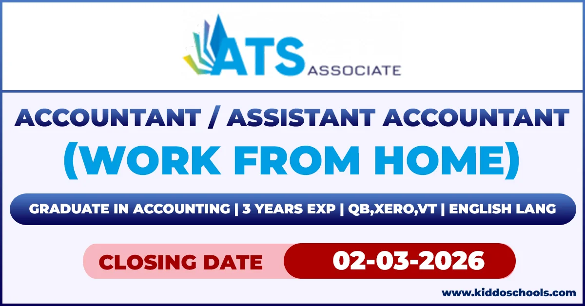 Work from Home Job Vacancies 2026 for Accountant