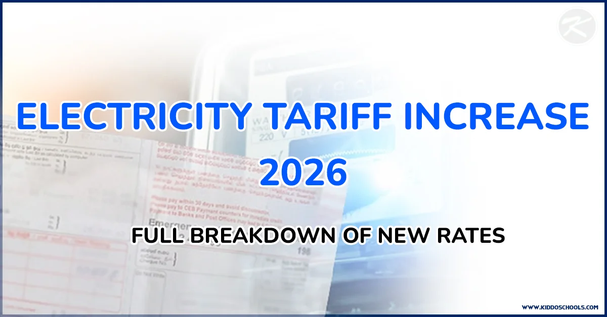 Electricity Tariff Increase in Sri Lanka 2026: Full Breakdown of New Rates