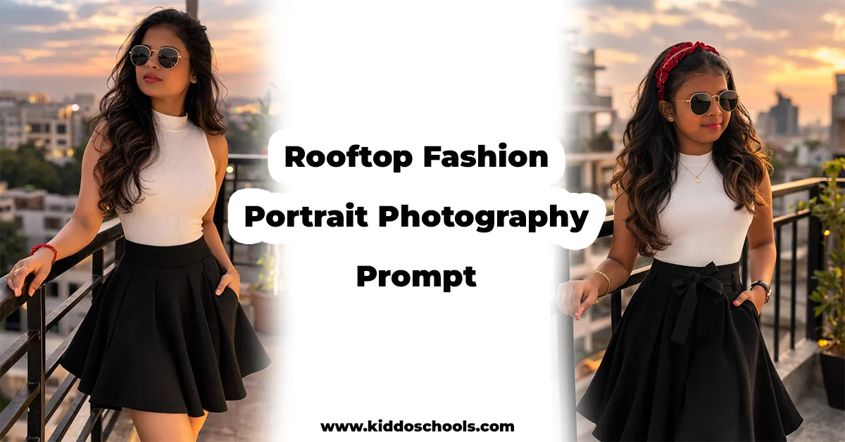 Rooftop Fashion Portrait Photography – The Perfect Golden Hour Look