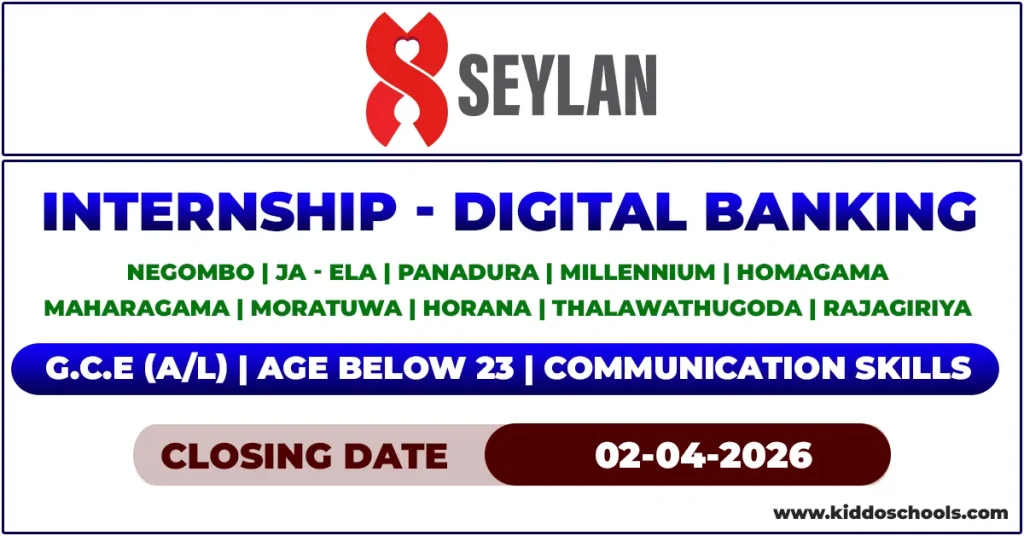 Seylan Bank Job Vacancies 2026 - Internship in Digital Banking