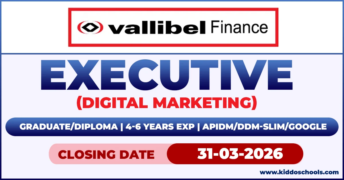 Vallibel Finance Job Vacancies 2026 - Executive (Digital Marketing)
