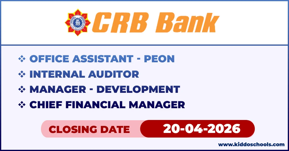 CRB Bank Job Vacancies 2026 (Samupakara) - April