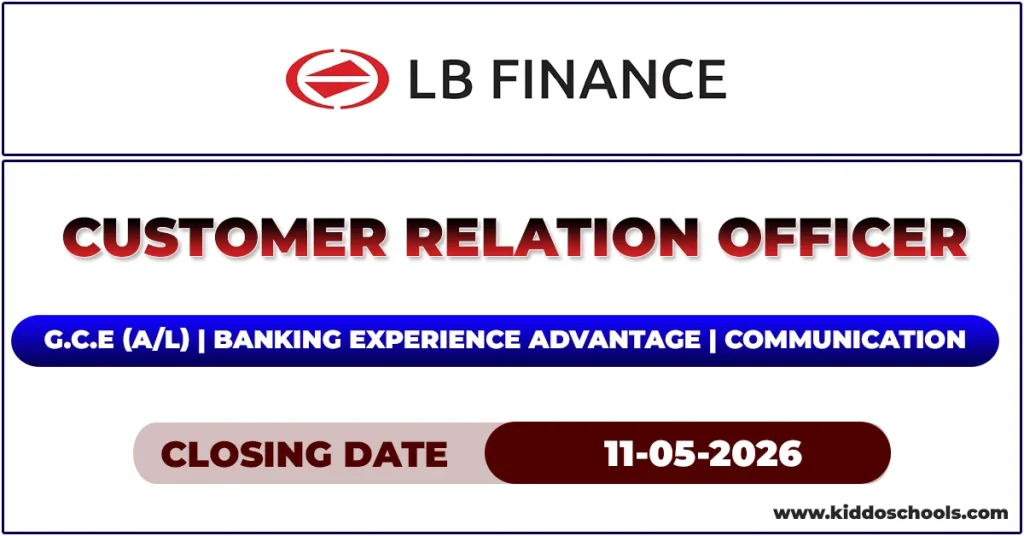 LB Finance Job Vacancies 2026 - Customer Relation Officer
