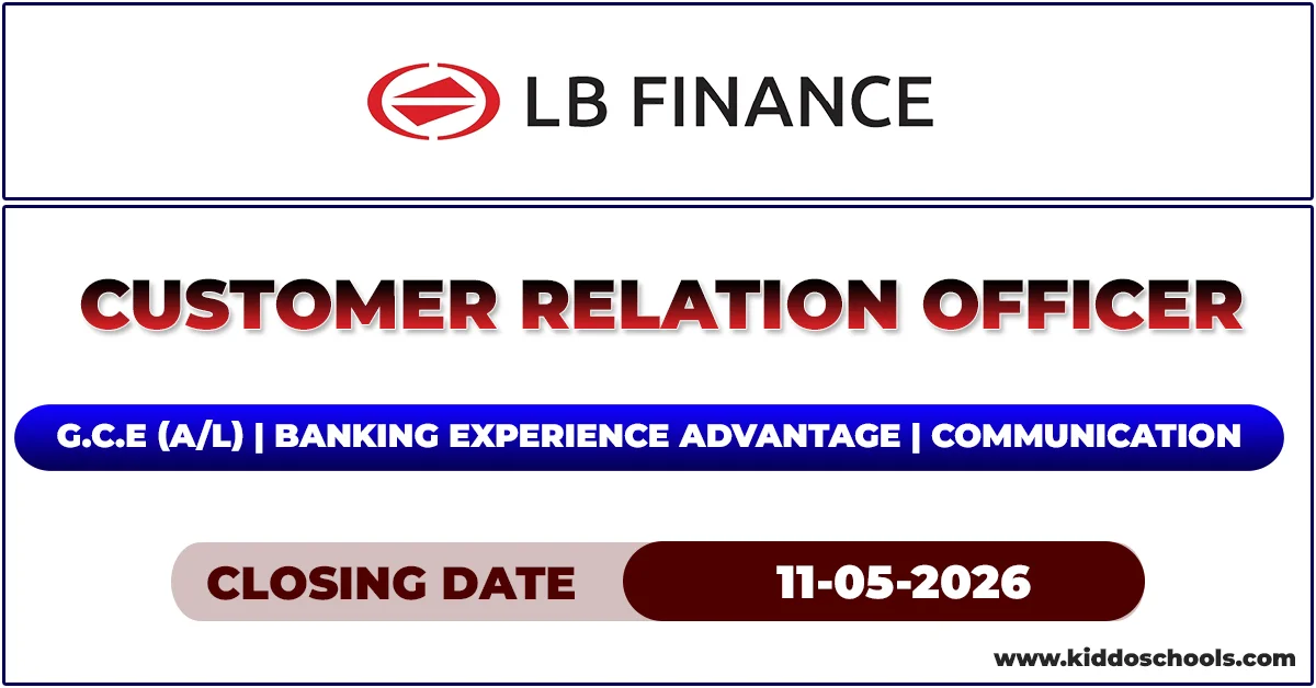 LB Finance Job Vacancies 2026 - Customer Relation Officer