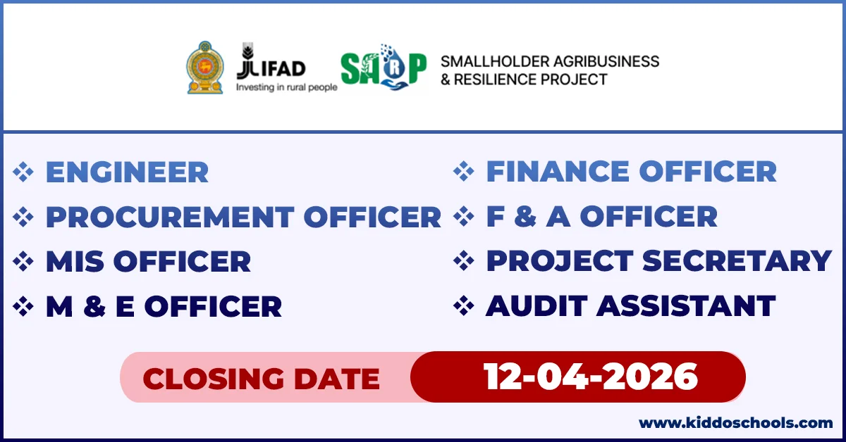 SARP Job Vacancies 2026 - Ministry of Agriculture