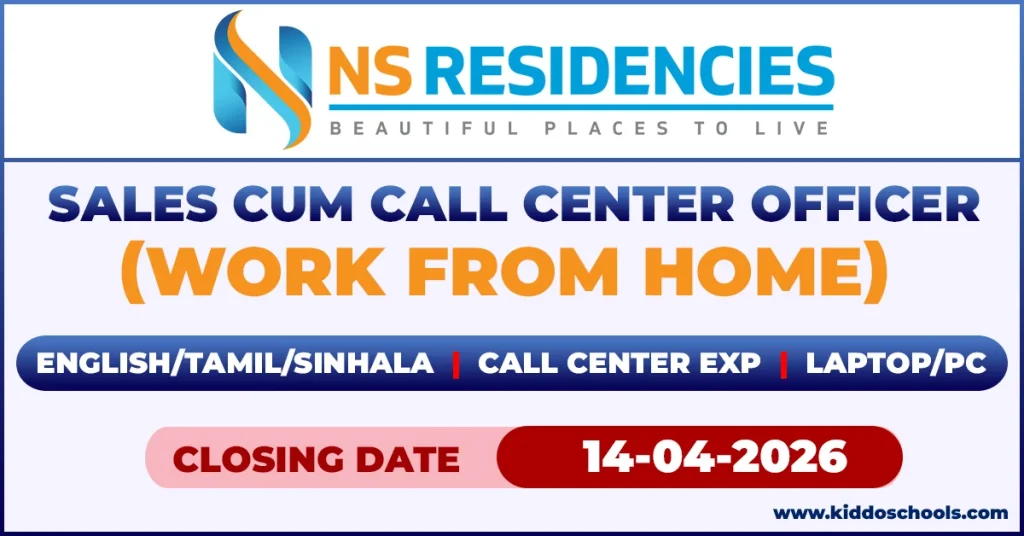 Work from Home Job Vacancies 2026 at NS Residencies