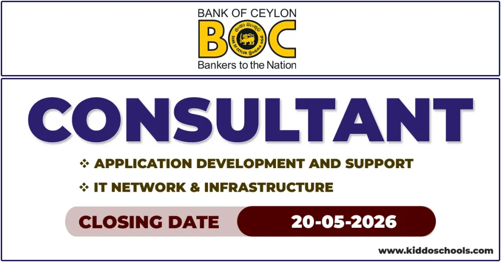 BOC Bank Career Opportunity 2026 Consultant
