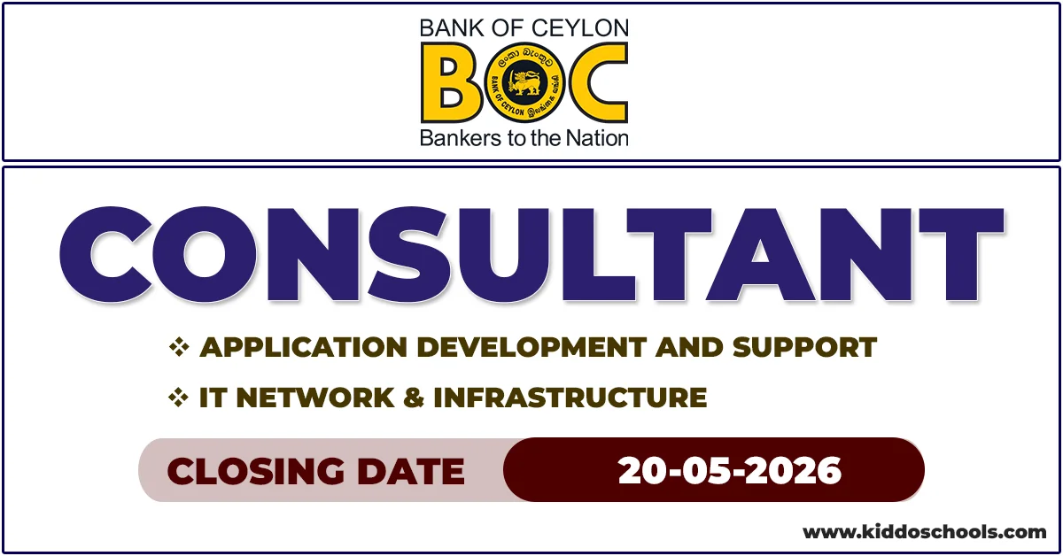BOC Bank Career Opportunity 2026 Consultant