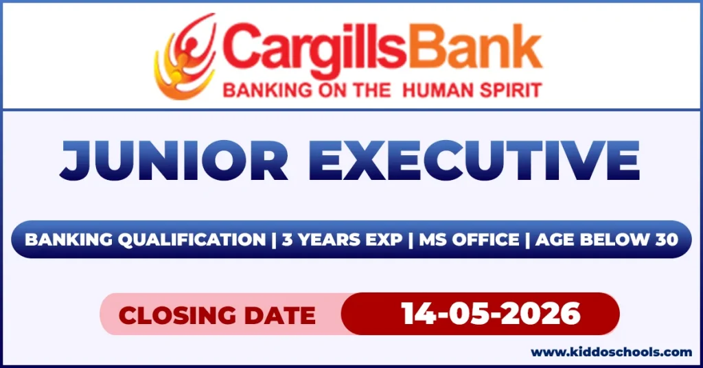 Cargills Bank Job Vacancies 2026 - Junior Executive