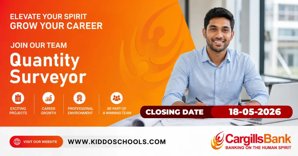 Cargills Bank Vacancies 2026 - Quantity Surveyor